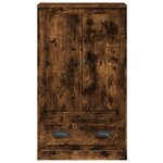 vidaXL Buffet haut chêne fumé 60x35 5x103 5 cm bois d'ingénierie