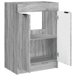 vidaXL Armoire sous évier de salle de bain Sonoma gris