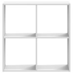 vidaXL Bibliothèque blanc 68 5x32x68 5 cm bois d'ingénierie