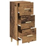 vidaXL Buffet Bois ancien 34 5 x 34 x 90 cm Bois d'ingénierie