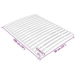 vidaXL Latte de rechange pour sommier avec 17 lattes 90 x 200 cm