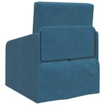 vidaXL Canapé-Lit Bleu 65 x 80 x 83 cm Velours