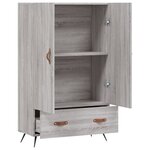 vidaXL Buffet haut sonoma gris 69 5x31x115 cm bois d'ingénierie