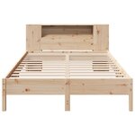 vidaXL Lit bibliothèque sans matelas 135x190 cm bois de pin massif