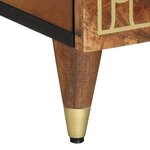 vidaXL Table basse 80x50x40 cm bois de manguier massif