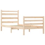 vidaXL Cadre de lit bois de pin massif 100x200 cm