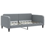 vidaXL Lit de jour avec lit gigogne et tiroirs 100x190 cm tissu