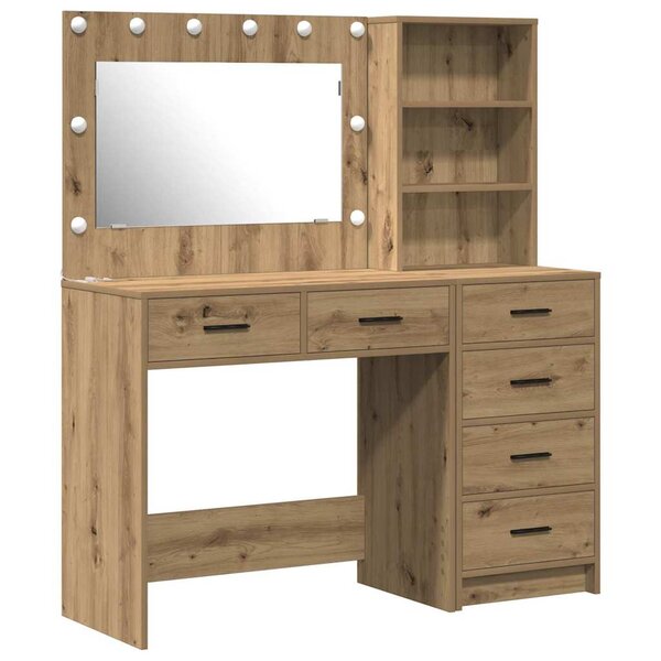 vidaXL Table de Toilette Marron 78.5 x 41 x 135 cm Bois d'ingénierie