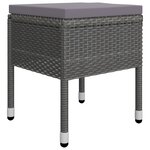 vidaXL Ensemble à manger de jardin 7 Pièces Gris