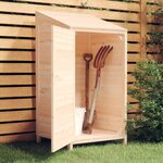 vidaXL Remise de jardin 55x52x112 cm Bois de sapin solide