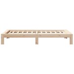 vidaXL Cadre de lit sans matelas 100x200 cm bois massif de pin