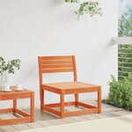 vidaXL Canapé de jardin cire marron bois de pin massif