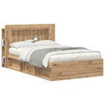 vidaXL Cabinet de Tête de Lit Chêne artisanal Bois d’ingénierie