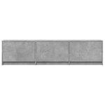 vidaXL Meuble TV avec LED 165x34x40 cm Gris Béton Bois d’ingénierie