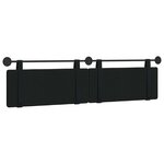 vidaXL Tête de lit suspendue Noir Velours