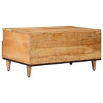 vidaXL Table basse Marron 80 x 54 x 40 cm Bois de mangue massif