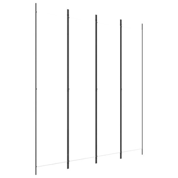 vidaXL Cloison de séparation 4 panneaux Blanc 200x220 cm Tissu