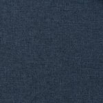 vidaXL Rideau occultant d'aspect de lin avec crochets Bleu 290x245 cm