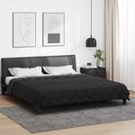 vidaXL Duvet complet toute l'année Noir et anthracite 220 x 240 cm
