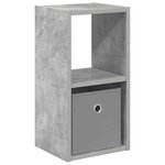 vidaXL Table de chevet Gris béton 25 5 x 22 x 49 5 cm