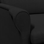 vidaXL fauteuil Noir 76 x 94 x 102 cm tissu