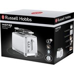 Russell Hobbs 24370-56 Toaster Grille Pain XL Inspire, Contrôle Brunissage, Décongéle, Réchauffe, Chauffe Viennoiserie - Blanc