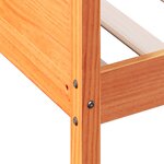 vidaXL Lit de jour sans matelas cire marron 90x200 cm bois pin massif