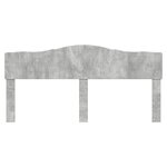 vidaXL Tête de lit Gris béton 200 cm Bois d'ingénierie