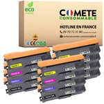 TN320 - 12 toners compatibles avec brother TN320 TN325 Noir Cyan Magenta Jaune - Entreprise française