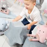 Roba pouf en forme d'étoile pour enfants ciel bleu clair