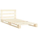 vidaXL Cadre de lit de palette sans matelas 90x200 cm bois pin massif