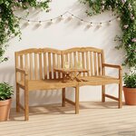 vidaXL Banc en Bois Sculpté en Rose 155 x 60 x 94 cm Naturel