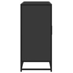 vidaXL Buffet noir 94x35x76 cm bois d’ingénierie