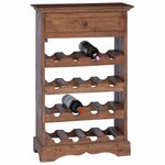 vidaXL Étagère à vin Bois de Mahogany Massif