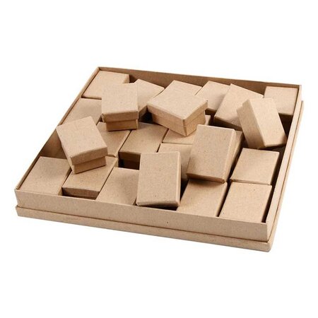 24 petites boîtes en carton - 7 x 5 x 3 5 cm