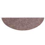 vidaXL Tapis d'escalier auto-adhésifs 15 pièces 56 x 17 x 3 cm Crème Demi-rond
