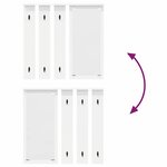 vidaXL Porte-manteau mural Blanc 84 x 10 x 80 cm Bois d'ingénierie