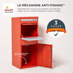 Boîte à colis Large Rouge 2 portes Acier galvanisé SMART PARCEL BOX™