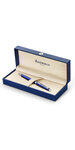 Waterman hémisphere stylo bille  bleu brillant  recharge bleue pointe moyenne  coffret cadeau