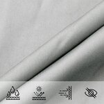 vidaXL Voile d'ombrage gris clair 3x4x5 m 100  polyester oxford