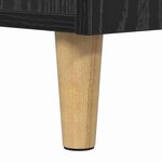 vidaXL Cabinet de chevet avec tiroir Chêne noir 40 x 35 x 47.5 cm