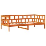 vidaXL Lit de jour avec tiroirs sans matelas cire marron 80x200cm bois