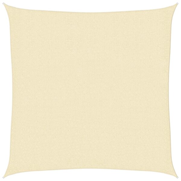 vidaXL Voile de parasol PEHD Carré 2 x 2 m Crème