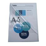 Etui Carton De 50 Pochettes Coin Pvc Premium 18/100e - A4 - Cristal - Exacompta