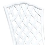 vidaXL Ensemble de tables de jardin 3 Pièces Blanc 80 x 80 x 75 cm