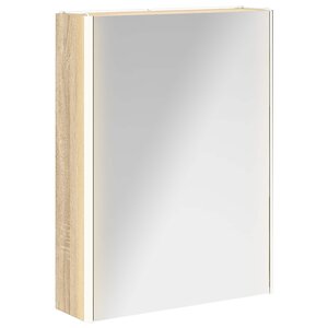 vidaXL Armoire Miroir de Salle de Bain Chêne Sonoma