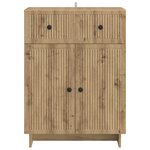 vidaXL Buffet Chêne artisanal 66 x 34 5 x 90 cm Bois d'ingénierie