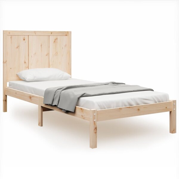 vidaXL Cadre de lit sans matelas 75x190 cm bois de pin massif