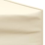 vidaXL Tente de réception pliable avec parois Crème 3x3 m