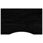 vidaXL Dessus de bureau marron foncé bois chêne massif rectangulaire